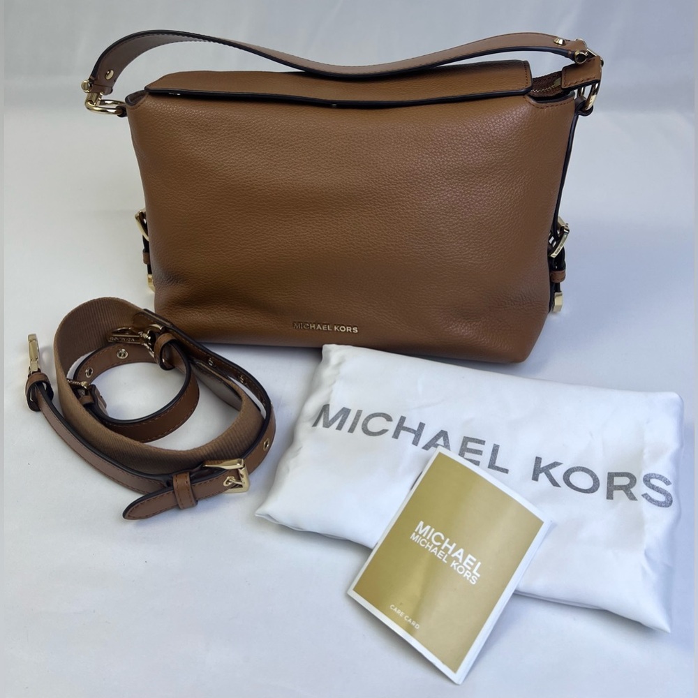 Michael Kors Brooke Pebble Leather Satchel